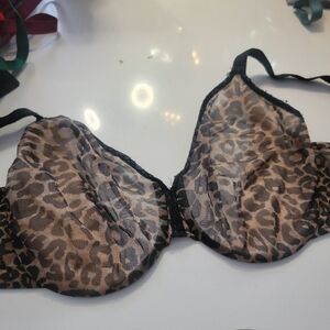 GOSSARD GLOSSIES LEOPARD PRINT BRA 38G